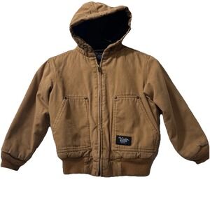 Walls Blizzard Pruf Quilt-Lined Duck Canvas Jacket Youth Small 6-7‎ (DISTRESSED)